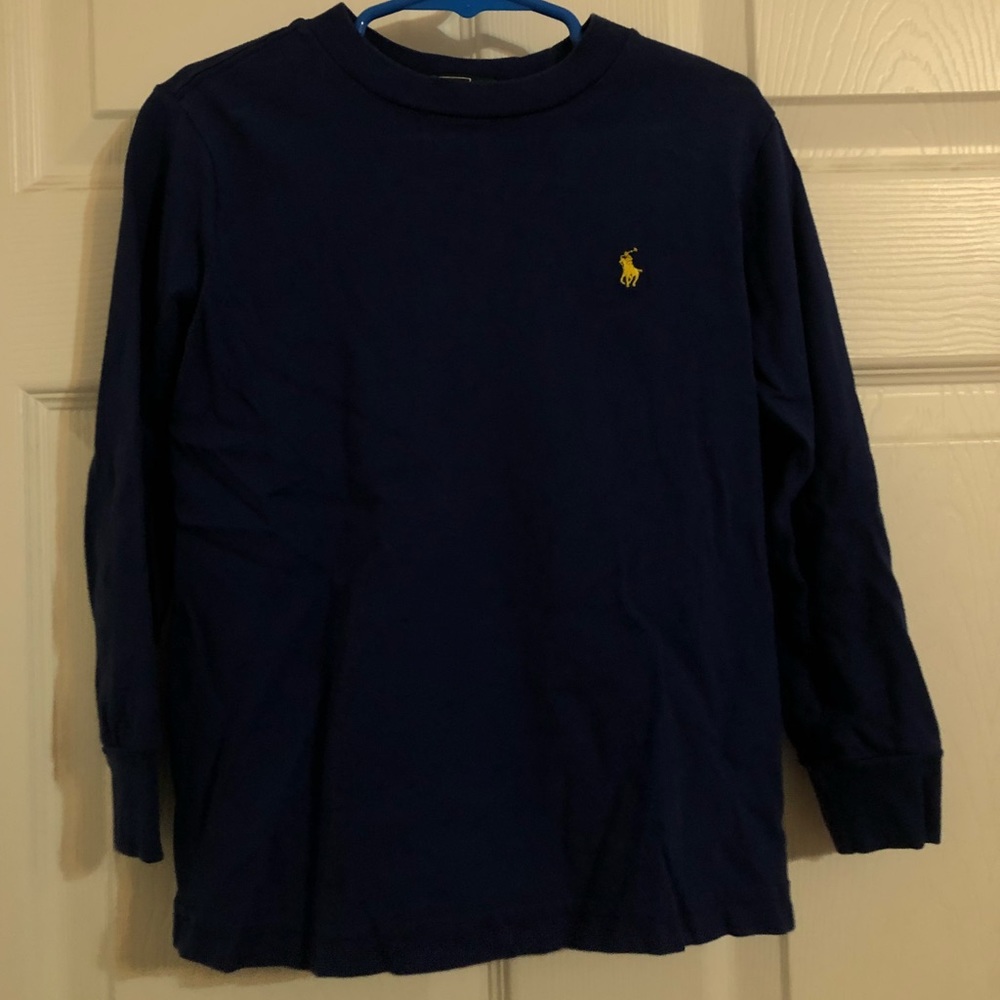 long sleeve boys polo t shirt